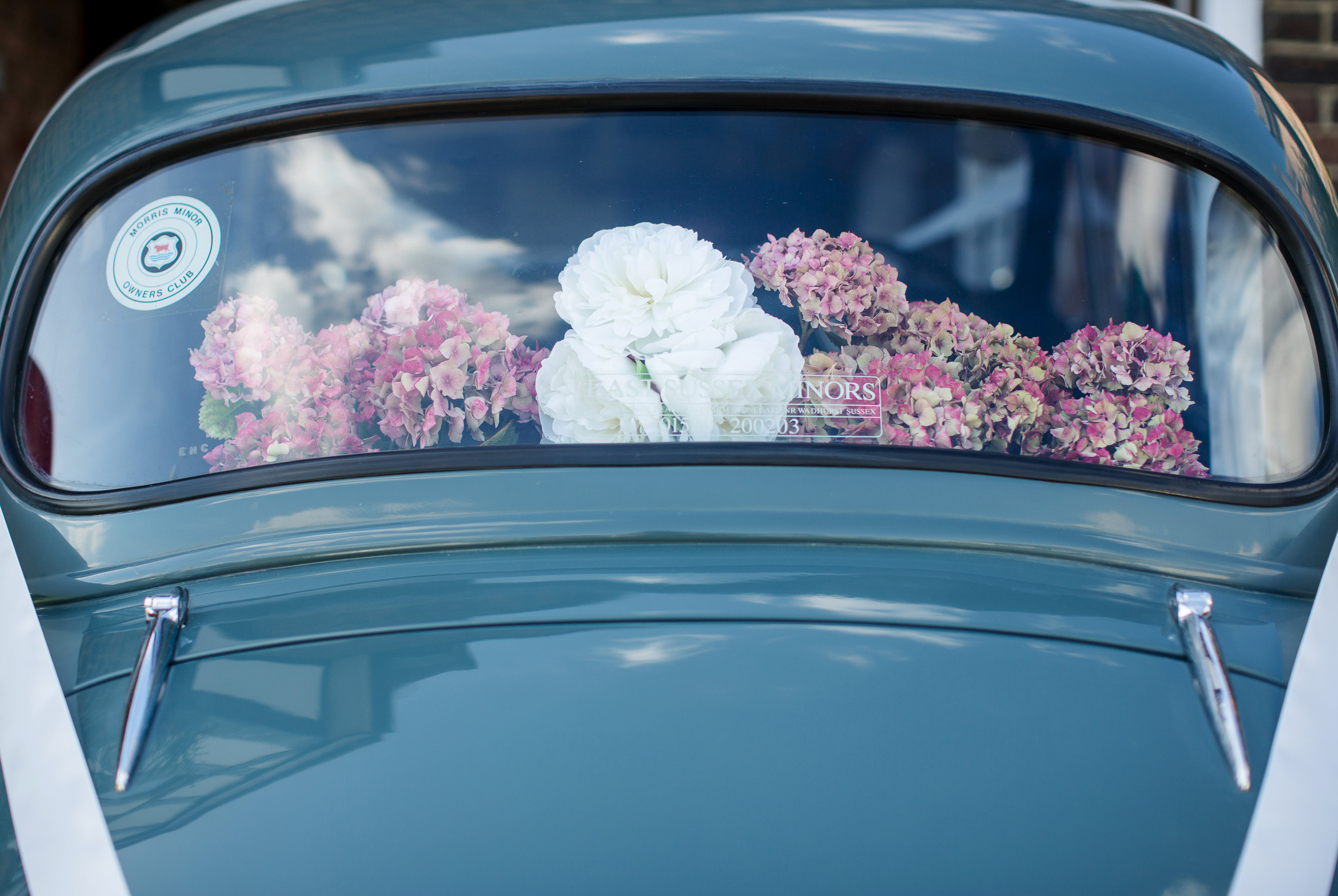 Morris Minor on the road